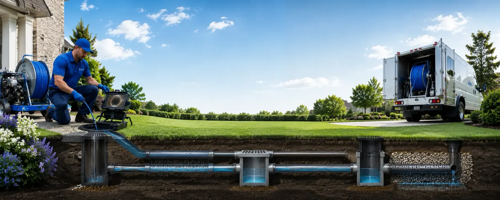 Outdoor drain cleaning information for Ronco, PA